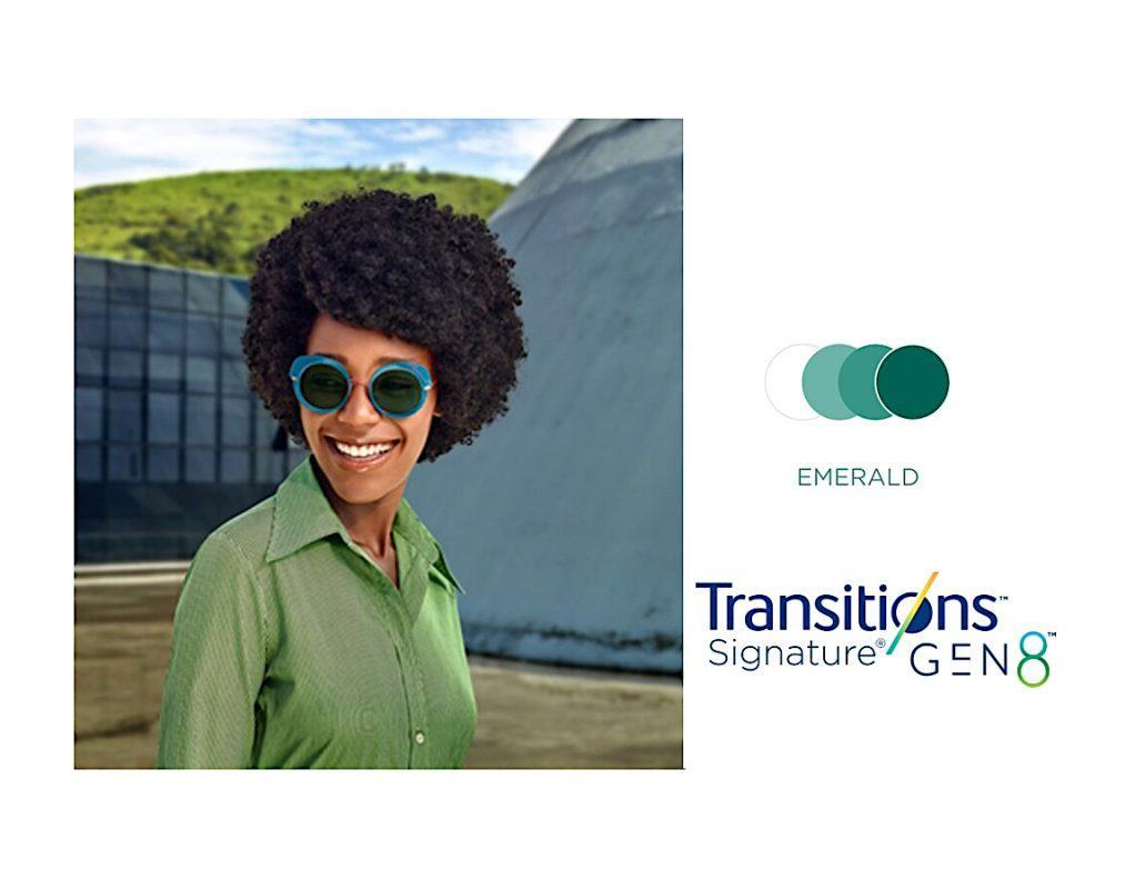 Tròng Kính Essilor Crizal Transitions Signature Gen8 Emerald