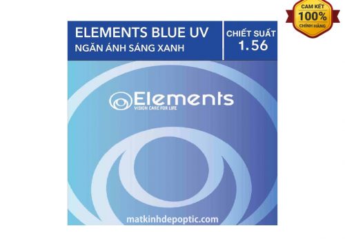 Tròng Kính Elements Blue UV 1.56 SPH