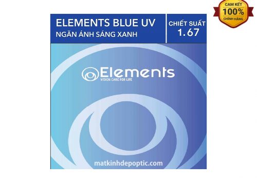Tròng Kính Elements Blue UV 1.67 AS