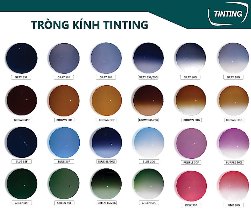 Tròng Kính Mát Có Độ Chemi U2 1.60 TinTing