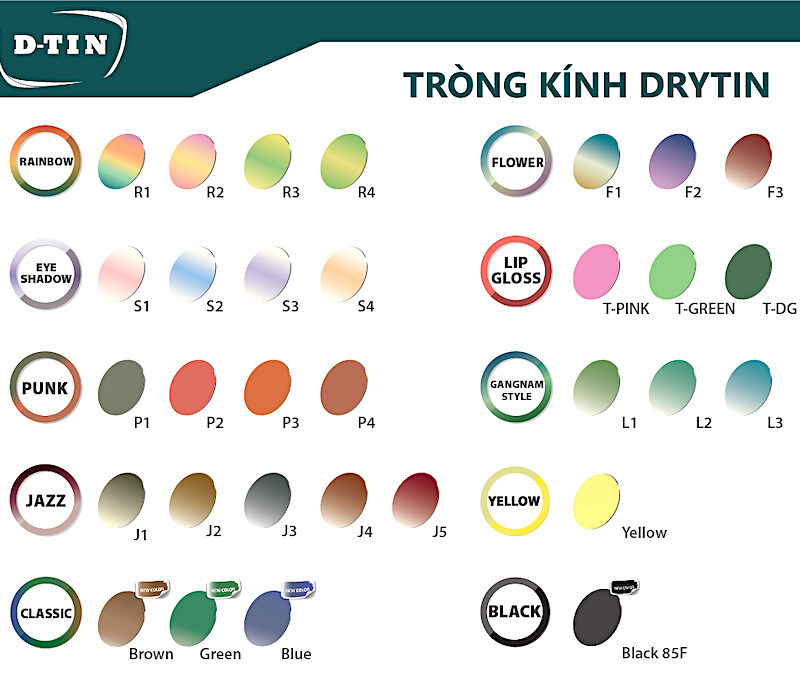 Tròng Kính Mát Có Độ Chemi U6 1.67 DryTin