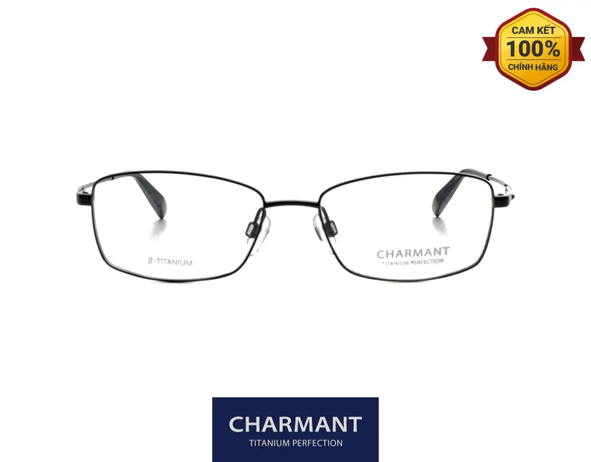 Gọng Kính Charmant Titanium Perfection CH10391 BK 01 Gong Kinh Charmant Titanium Perfection CH10391 BK 01