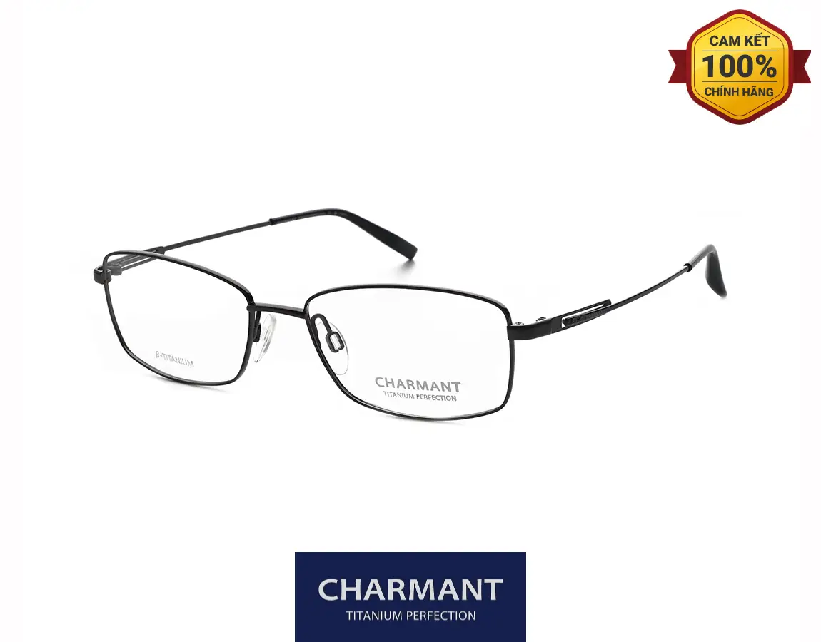 Gọng Kính Charmant Titanium Perfection CH10391 BK Gong Kinh Charmant Titanium Perfection CH10391 BK