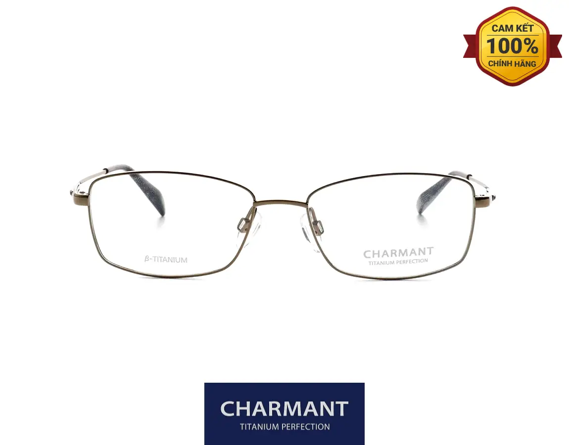 Gọng Kính Charmant Titanium Perfection CH10391 GD 01 Gong Kinh Charmant Titanium Perfection CH10391 GD 01