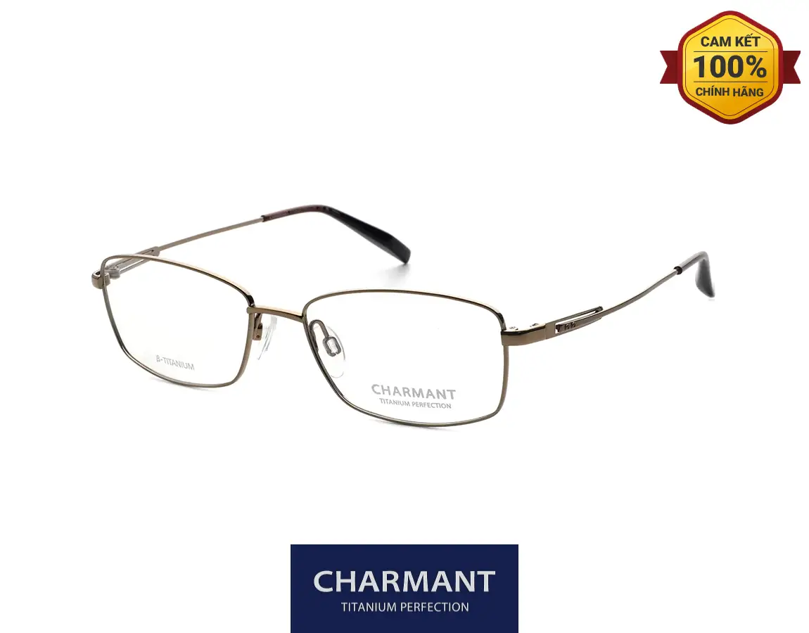 Gọng Kính Charmant Titanium Perfection CH10391 GD Gong Kinh Charmant Titanium Perfection CH10391 GD