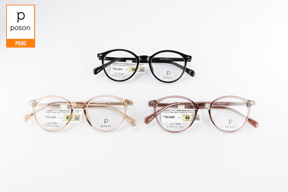 Gọng Kính Nhựa Ultem Poson P690 Gong Kinh Nhua Ultem Poson P690