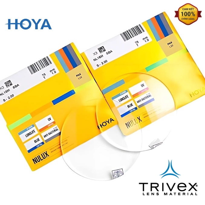 Tròng Kính Chống Ánh Sáng Xanh Hoya Phoenix Full Control 1.53 HVLL- Tròng Kính Chống Bể