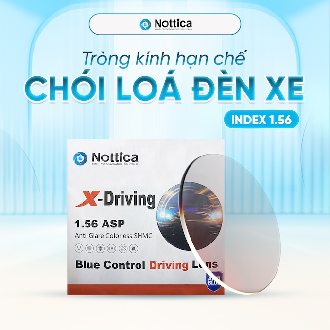 Tròng Kính Chuyên Dùng Lái Xe Nottica 1.56 Asp X-Driving 02 Trong Kinh Chuyen Dung Lai Xe Nottica 1.56 Asp X Driving 02