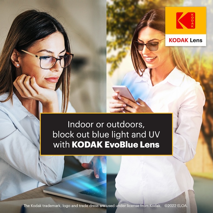 Tròng Kính Kodak FSV 1.60 Asph EvoBlue Gray Clean&CleAR 02 Trong Kinh Kodak FSV 1.60 Asph EvoBlue Gray CleanCleAR 02