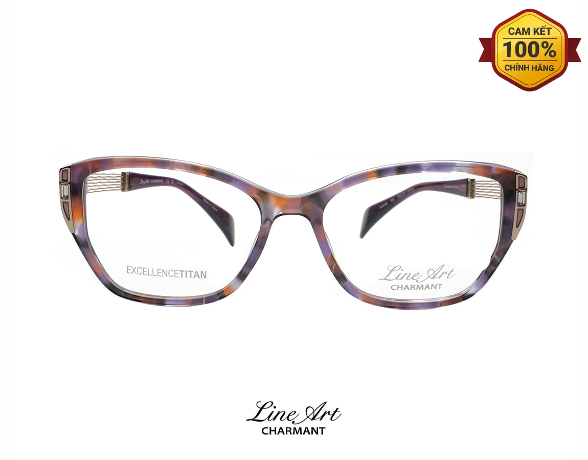 Gọng Kính Charmant Line Art XL2182 RO 01 Gong Kinh Charmant Line Art XL2182 RO 01