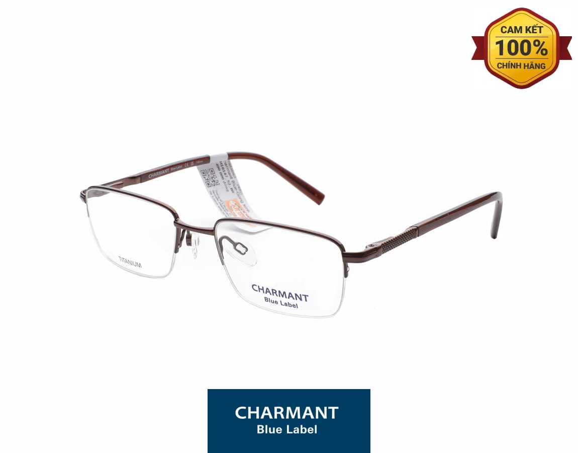 Gọng Kính Titanium Charmant Blue CH16147 BR 01 Gong Kinh Titanium Charmant Blue CH16147 BR 01