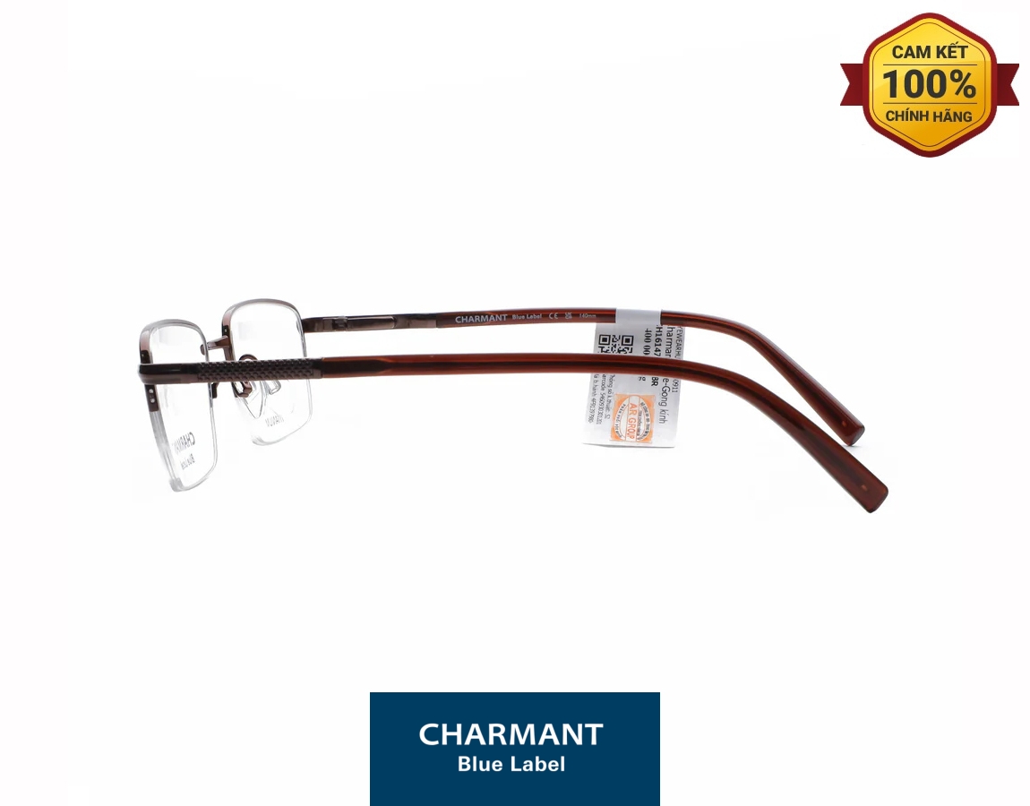 Gọng Kính Titanium Charmant Blue CH16147 BR 02 Gong Kinh Titanium Charmant Blue CH16147 BR 02 1