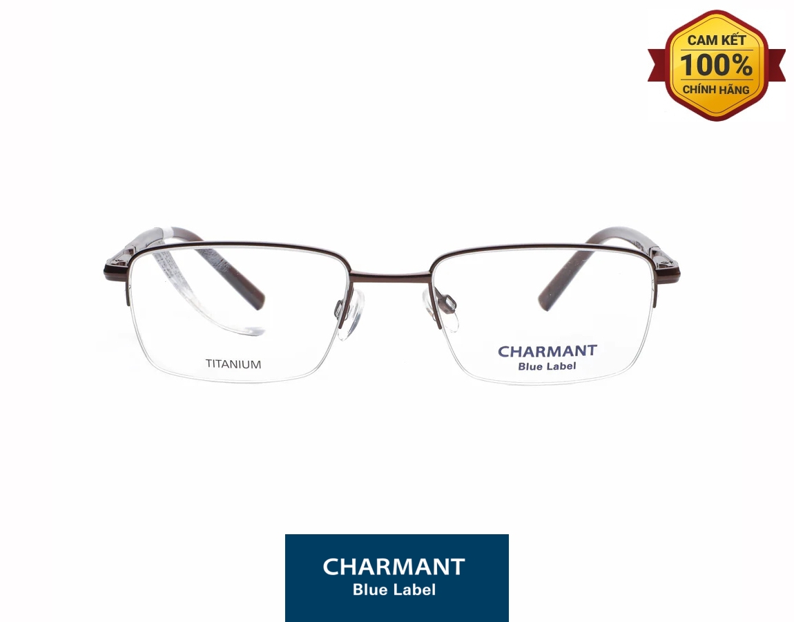 Gọng Kính Titanium Charmant Blue CH16147 BR Gong Kinh Titanium Charmant Blue CH16147 BR 1