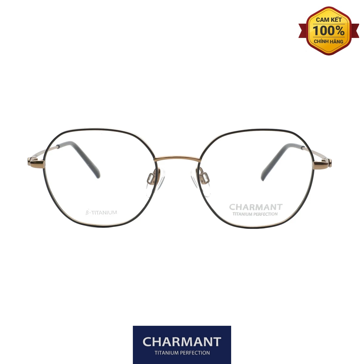 Gọng Kính Charmant Titanium Perfection CH42209 BK 01 Gong Kinh Charmant Titanium Perfection CH42209 BK 01