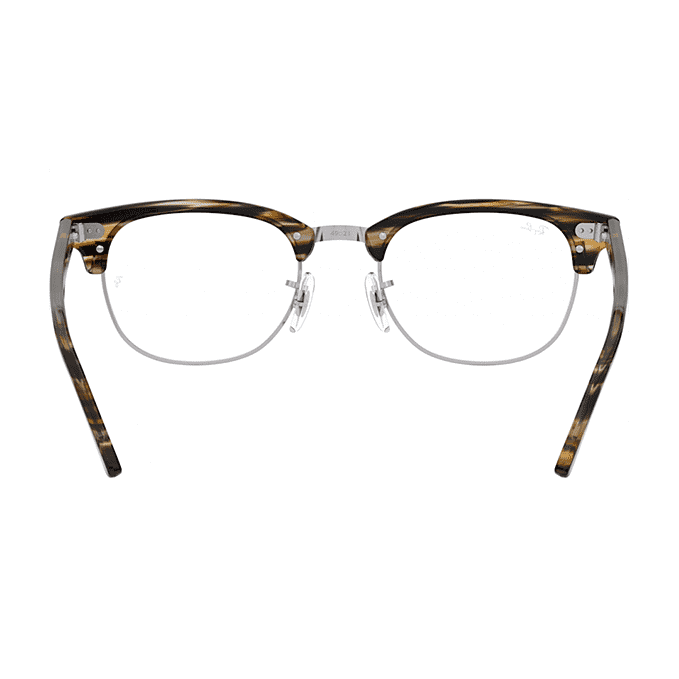 Ray Ban Clubmaster RX5154 5749 51 Brown Grey Striped 04