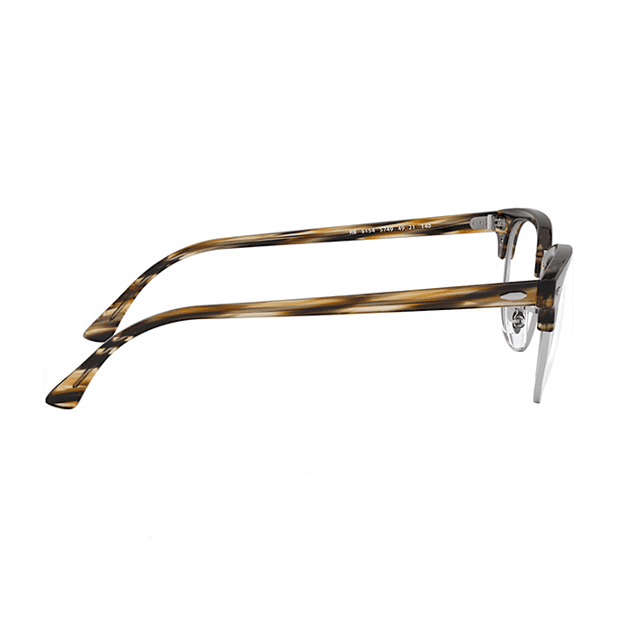 Ray Ban Clubmaster RX5154 5749 51 Brown Grey Striped 05