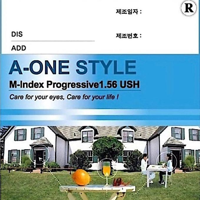 Tròng kính Đa Tròng A-One Progressive U2 Coated 1.56